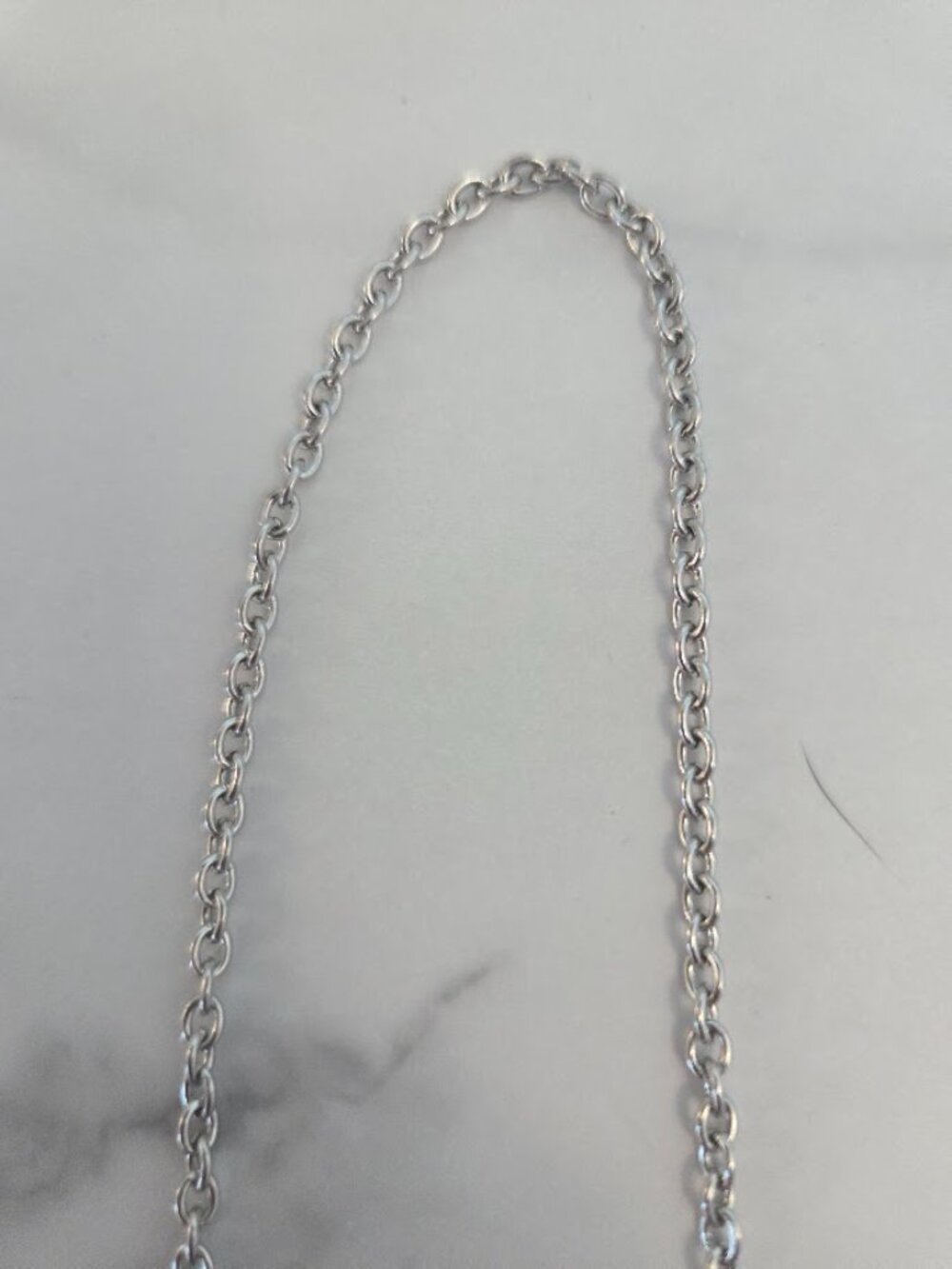 Two Tone Gold Silver Chevron Cross Toggle Chain Necklace - Picture 10 of 15